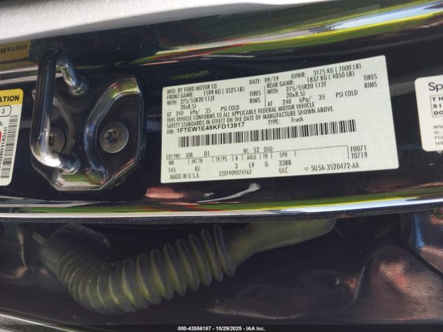 2019 FORD F-150 1FTEW1E48KFD13917 Photo 8