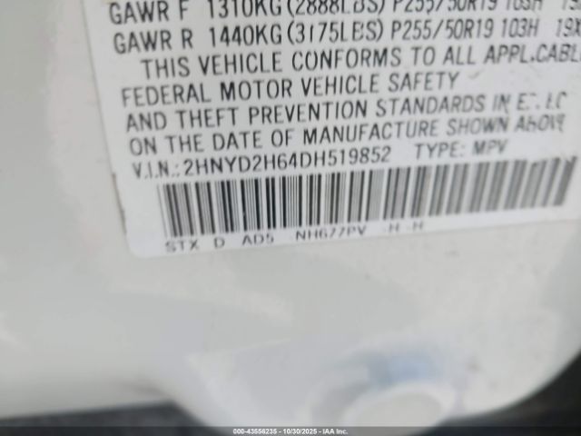 2013 ACURA MDX 2HNYD2H64DH519852 Photo 8