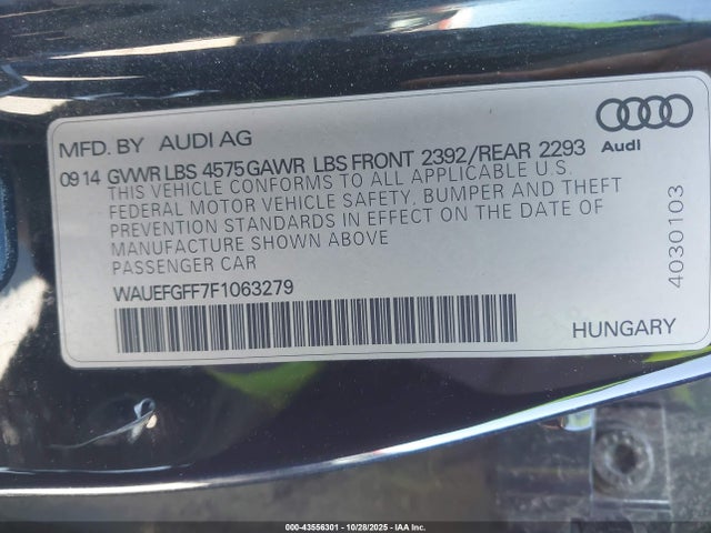 2015 AUDI A3 WAUEFGFF7F1063279 Photo 8