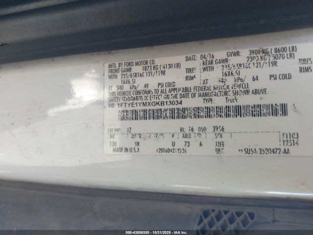 2016 FORD TRANSIT-150 1FTYE1YMXGKB13034 Photo 8