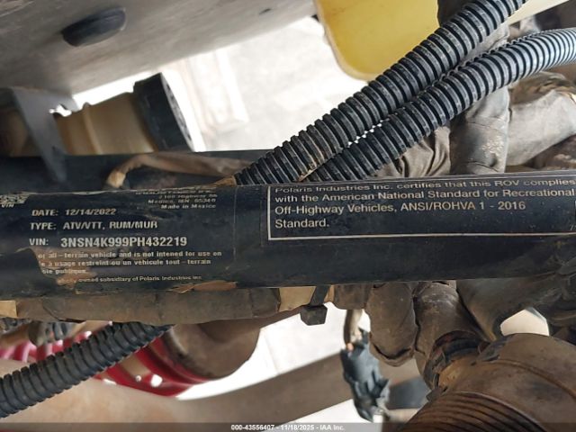 2023 POLARIS RZR 3NSN4K999PH432219 Photo 9