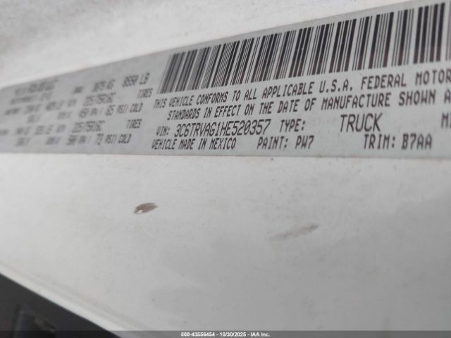 2017 RAM PROMASTER 1500 3C6TRVAG1HE520357 Photo 8