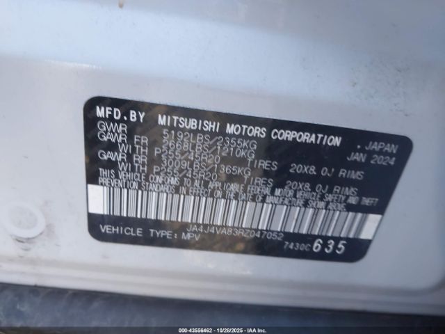 2024 MITSUBISHI OUTLANDER JA4J4VA83RZ047052 Photo 8