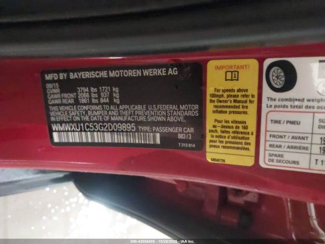 2016 MINI HARDTOP WMWXU1C53G2D09895 Photo 8