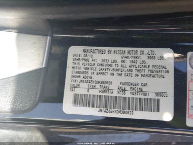 2013 NISSAN 370Z JN1AZ4EH3DM380629 Photo 8