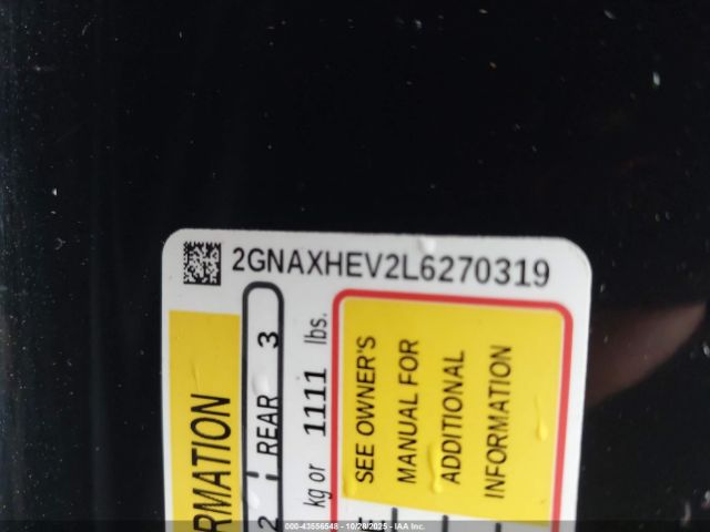 2020 CHEVROLET EQUINOX 2GNAXHEV2L6270319 Photo 8