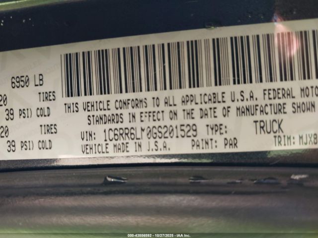 2016 RAM 1500 1C6RR6LM0GS201529 Photo 8