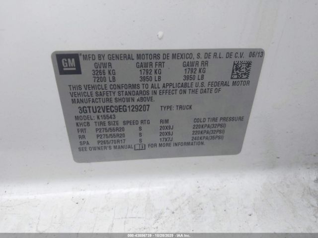 2014 GMC SIERRA 1500 3GTU2VEC9EG129207 Photo 8