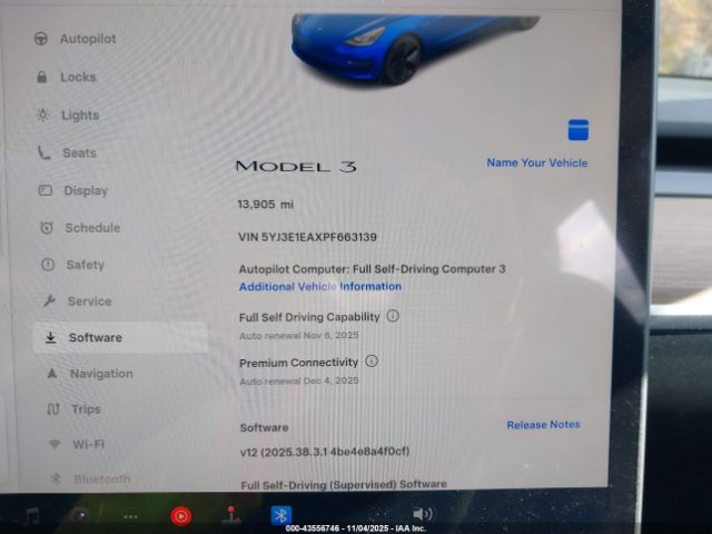 2023 TESLA MODEL 3 5YJ3E1EAXPF663139 Photo 6