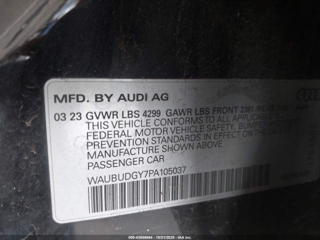 2023 AUDI A3 WAUBUDGY7PA105037 Photo 8