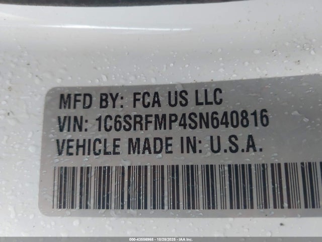 2025 RAM 1500 1C6SRFMP4SN640816 Photo 8