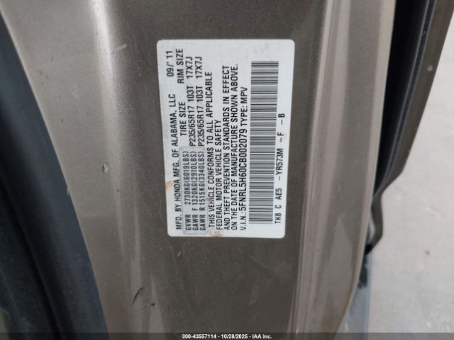 2012 HONDA ODYSSEY 5FNRL5H60CB002079 Photo 8