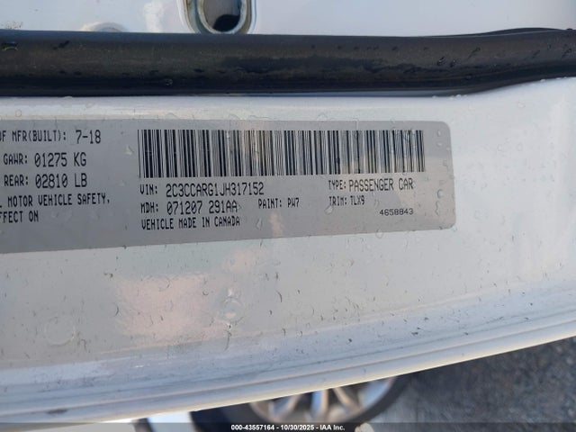 43557164 :رقم المزاد ، 2C3CCARG1JH317152 vin ، 2018 Chrysler 300 Touring L Awd مزاد بيع