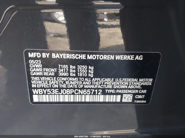 2023 BMW I7 WBY53EJ08PCN65712 Photo 8