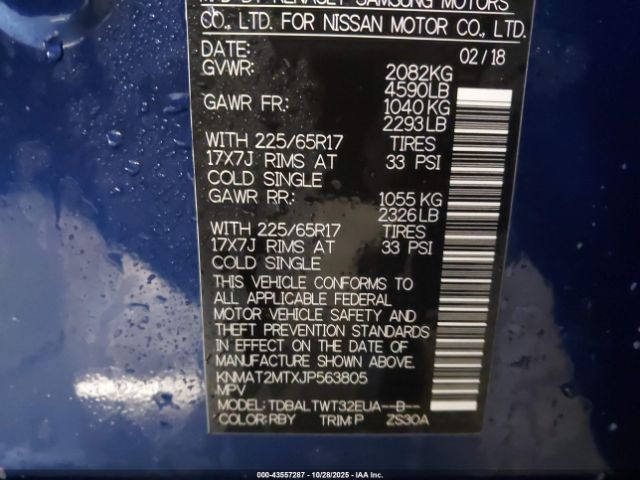 2018 NISSAN ROGUE KNMAT2MTXJP563805 Photo 8