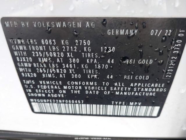2022 VOLKSWAGEN ID.4 WVGUNPE22NP060457 Photo 8
