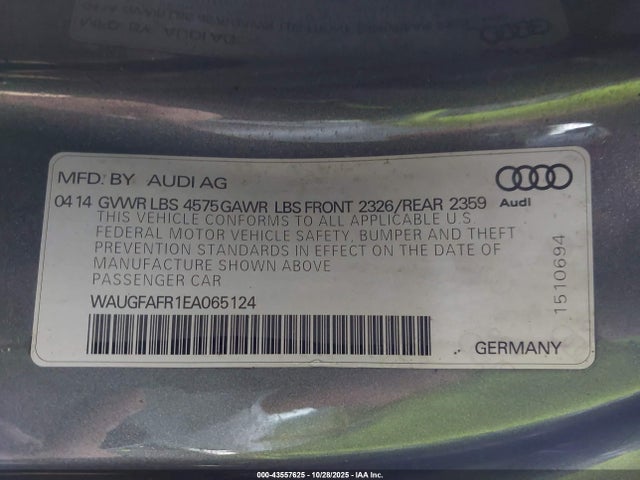 2014 AUDI A5 WAUGFAFR1EA065124 Photo 8