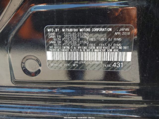 2018 MITSUBISHI OUTLANDER PHEV JA4J24A52JZ058974 Photo 8