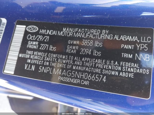 2022 HYUNDAI ELANTRA 5NPLM4AG5NH066574 Photo 8
