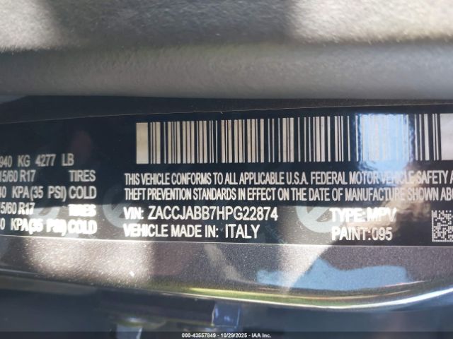 2017 JEEP RENEGADE ZACCJABB7HPG22874 Photo 8