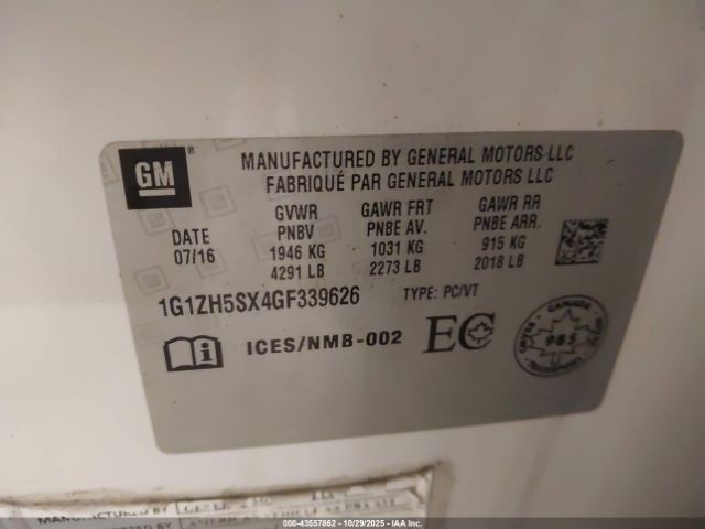 2016 CHEVROLET MALIBU 1G1ZH5SX4GF339626 Photo 8