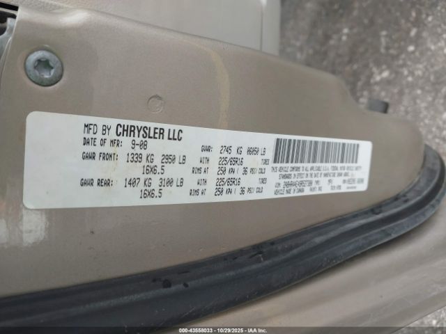 2009 CHRYSLER TOWN & COUNTRY 2A8HR44E49R527380 Photo 8