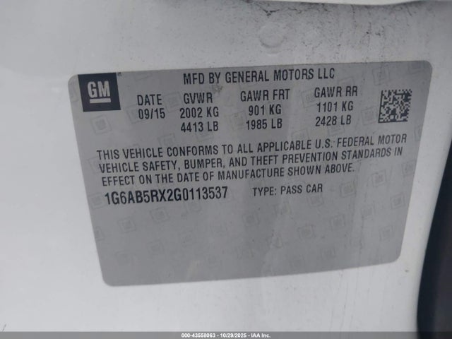 2016 CADILLAC ATS 1G6AB5RX2G0113537 Photo 8