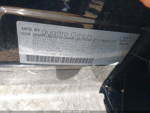 2008 AUDI RS 4 WUADU78E78N902211 Photo 8