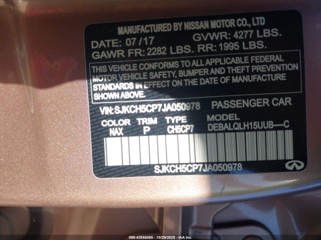 2018 INFINITI QX30 SJKCH5CP7JA050978 Photo 8