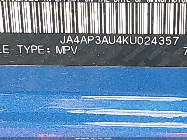 2019 MITSUBISHI OUTLANDER SPORT JA4AP3AU4KU024357 Photo 8