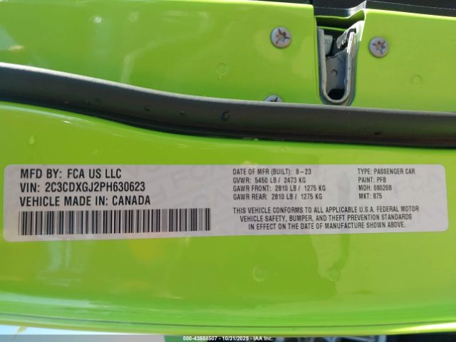 2023 DODGE CHARGER 2C3CDXGJ2PH630623 Photo 8