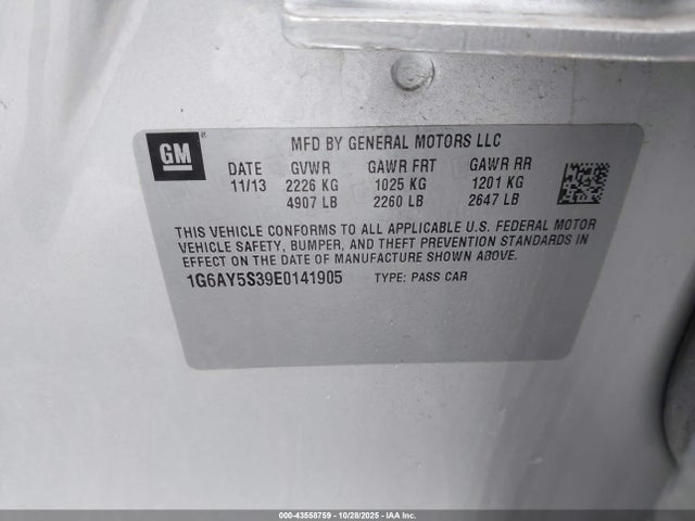 2014 CADILLAC CTS 1G6AY5S39E0141905 Photo 8