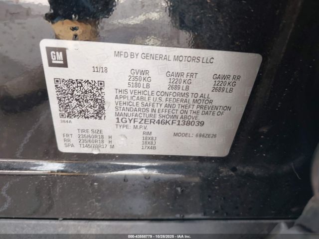 2019 CADILLAC XT4 1GYFZER46KF138039 Photo 8