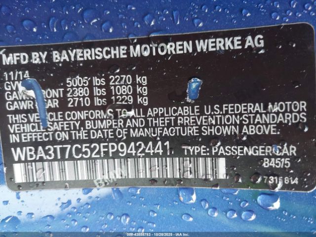 2015 BMW 435I WBA3T7C52FP942441 Photo 8