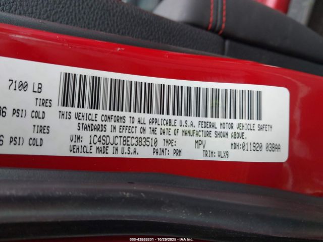 2014 DODGE DURANGO 1C4SDJCT8EC383510 Photo 8