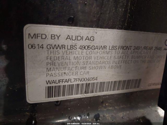 2015 AUDI A4 WAUFFAFL7FN004054 Photo 8