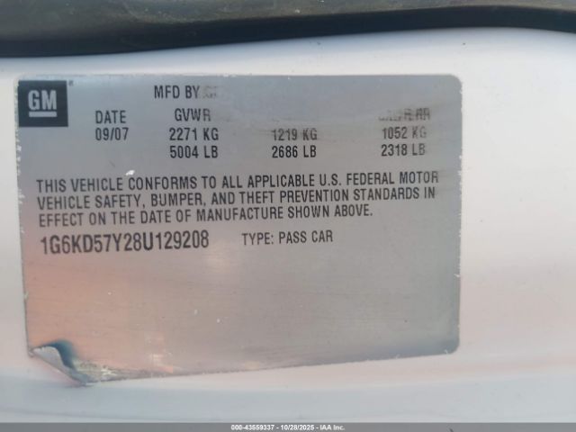 2008 CADILLAC DTS 1G6KD57Y28U129208 Photo 8