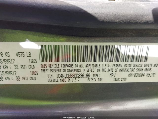 2013 JEEP COMPASS 1C4NJDEB8DD236186 Photo 8