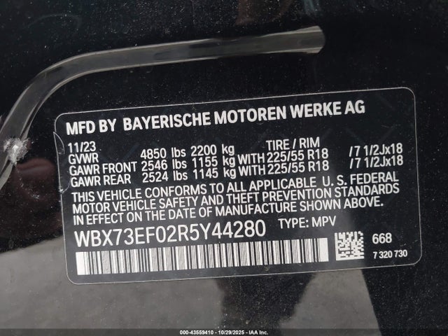 2024 BMW X1 WBX73EF02R5Y44280 Photo 8