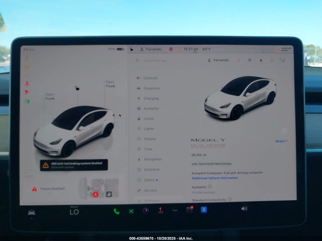 2022 TESLA MODEL Y 7SAYGDEF1NF538169 Photo 6