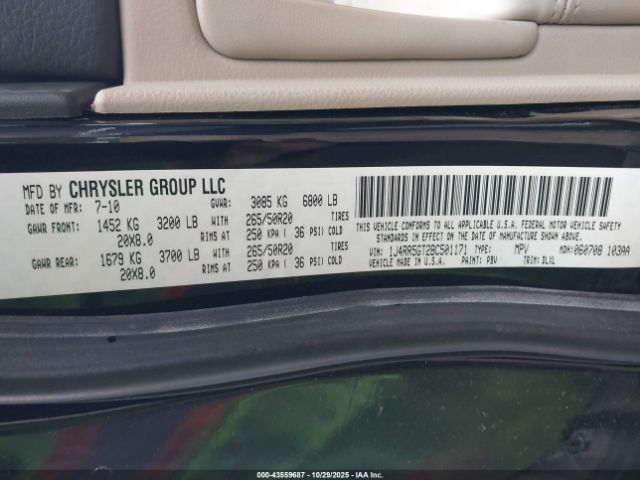 2011 JEEP GRAND CHEROKEE 1J4RR5GT2BC501171 Photo 8