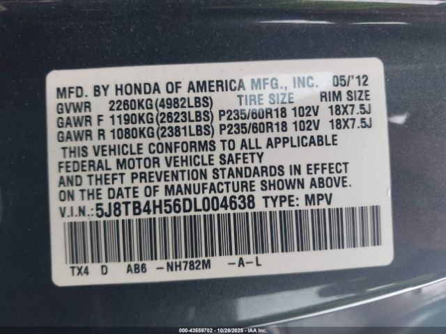 2013 ACURA RDX 5J8TB4H56DL004638 Photo 8