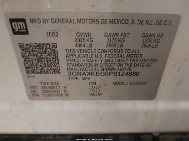 2023 CHEVROLET EQUINOX 3GNAXKEG0PS124880 Photo 8