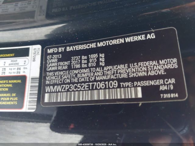 2014 MINI CONVERTIBLE WMWZP3C52ET706109 Photo 8