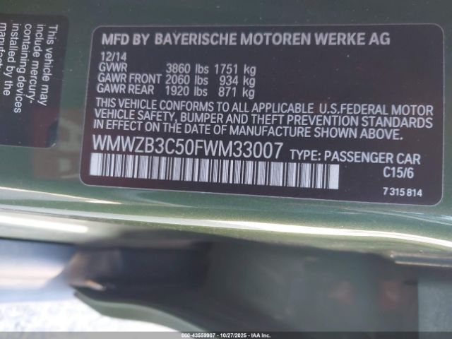 2015 MINI COUNTRYMAN WMWZB3C50FWM33007 Photo 8