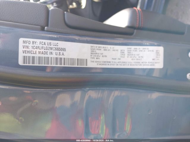 2021 JEEP GRAND CHEROKEE 1C4RJFLG2MC665065 Photo 8