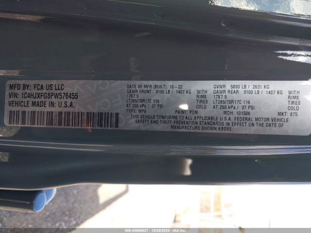 2023 JEEP WRANGLER 1C4HJXFG8PW576455 Photo 8