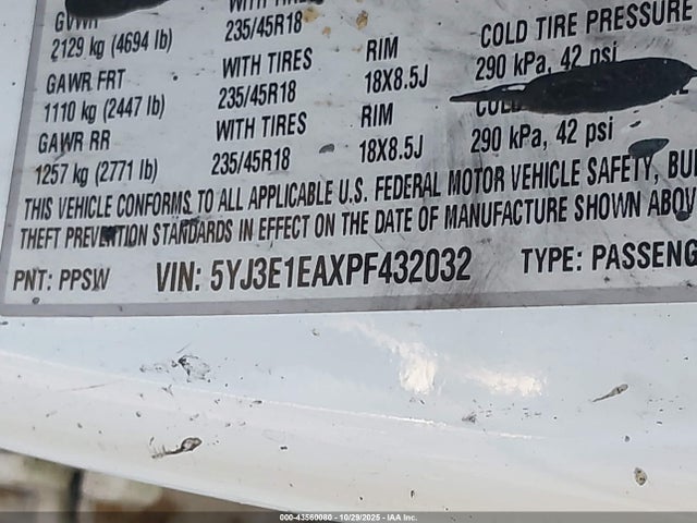 2023 TESLA MODEL 3 5YJ3E1EAXPF432032 Photo 8