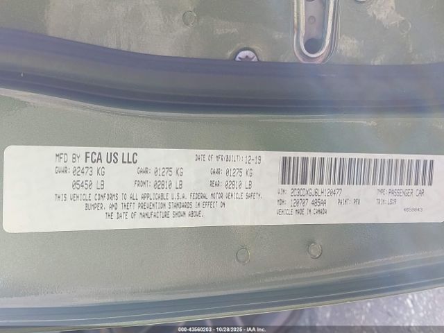 2020 DODGE CHARGER 2C3CDXGJ6LH120477 Photo 8