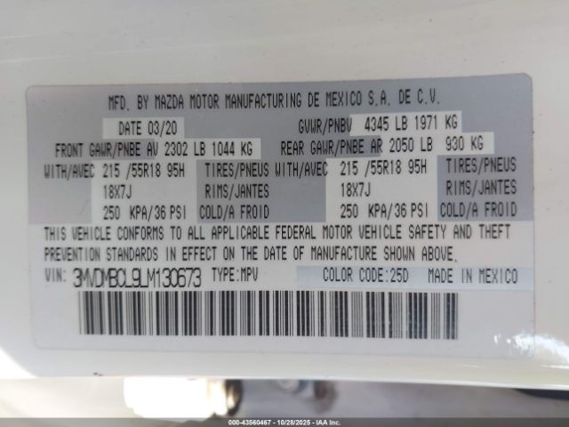 2020 MAZDA CX-30 3MVDMBCL9LM130673 Photo 8